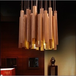 Hotel Engineering Wood Art Line Ljuskrona