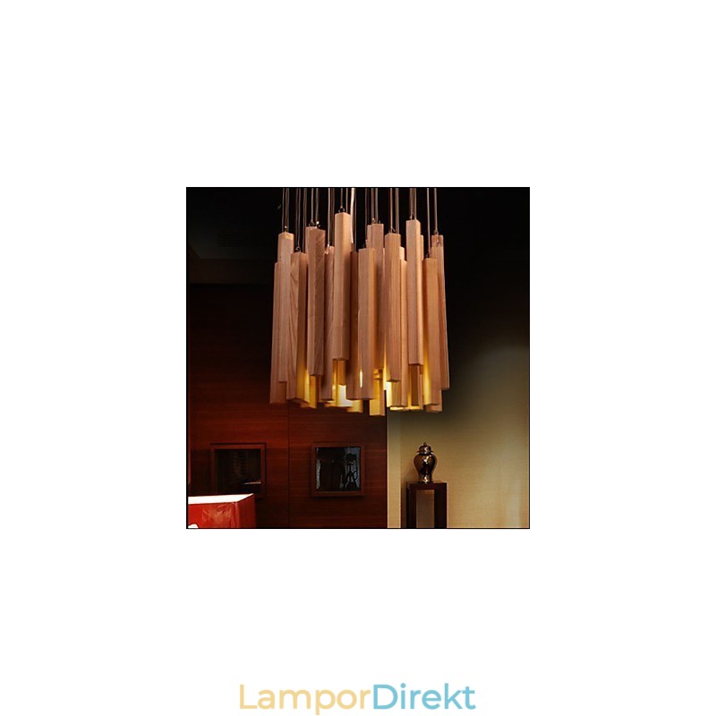 Hotel Engineering Wood Art Line Ljuskrona