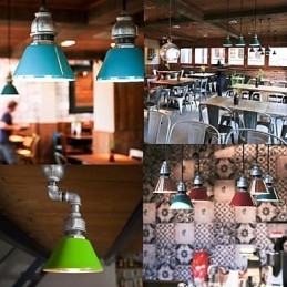 Vintage Country Metal Pendellampa