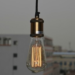 Traditionell Klassisk Vintage Mini Stil Elektropläterad Pendellampa