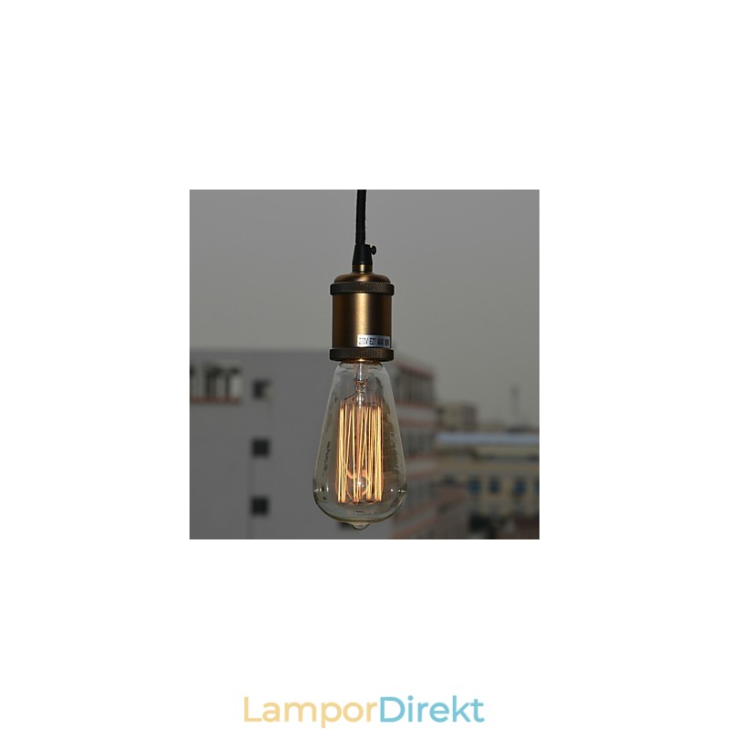 Traditionell Klassisk Vintage Mini Stil Elektropläterad Pendellampa