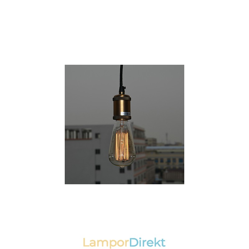 Traditionell Klassisk Vintage Mini Stil Elektropläterad Pendellampa