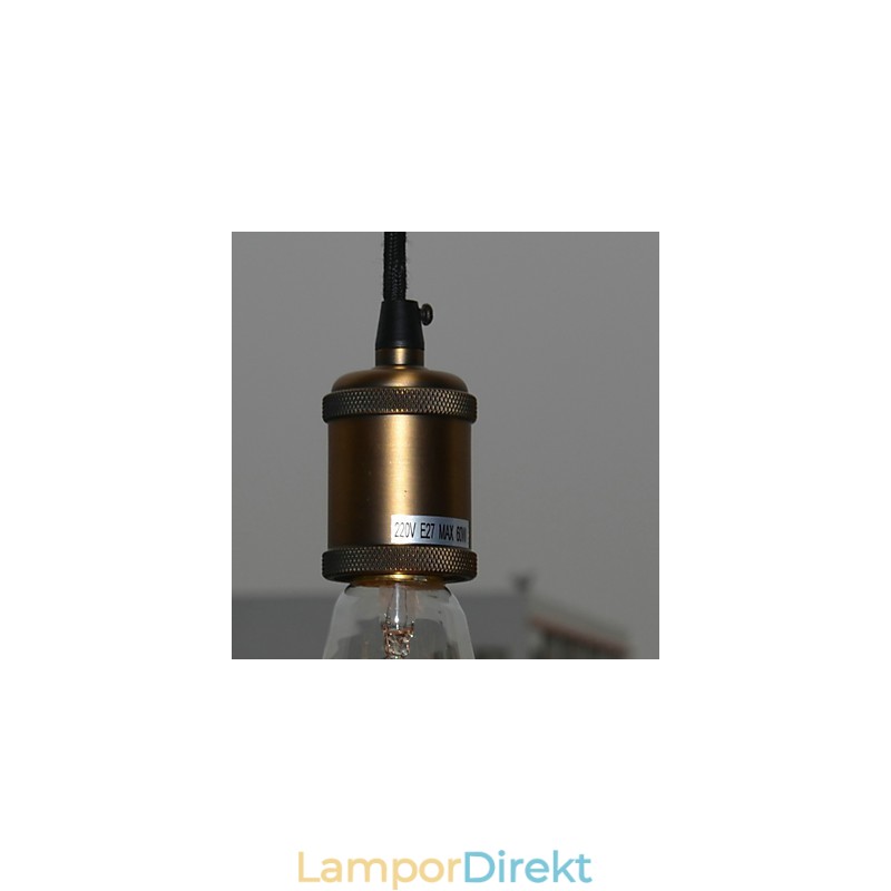 Traditionell Klassisk Vintage Mini Stil Elektropläterad Pendellampa