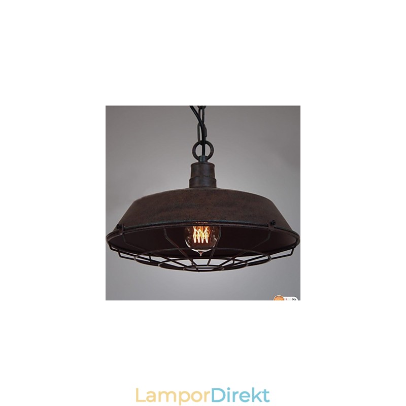 1 Ljus Vintage Metall Taklampa