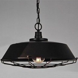 1 Ljus Vintage Metall Taklampa