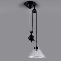 Vintage Pendel Light 1 Light Island Light Foajéhängen Metall + Galss