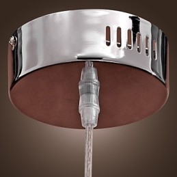 Modern Contemporary Globe Mini Style Chrome Metal Pendellampa