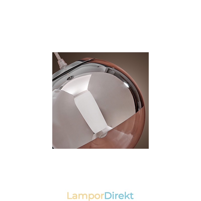 Modern Contemporary Globe Mini Style Chrome Metal Pendellampa