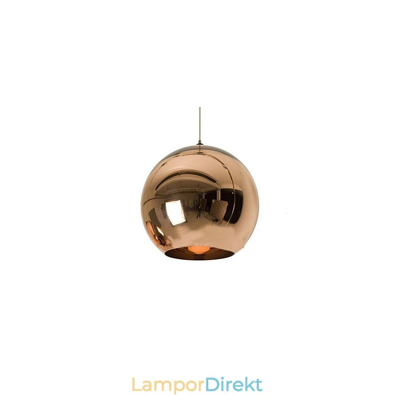 Creative Simple Glass Nordic Retro Galvanokula Pendellampa Light