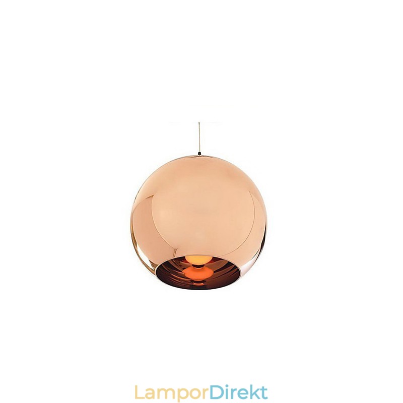 Creative Simple Glass Nordic Retro Galvanokula Pendellampa Light
