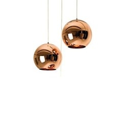 Creative Simple Glass Nordic Retro Galvanokula Pendellampa Light