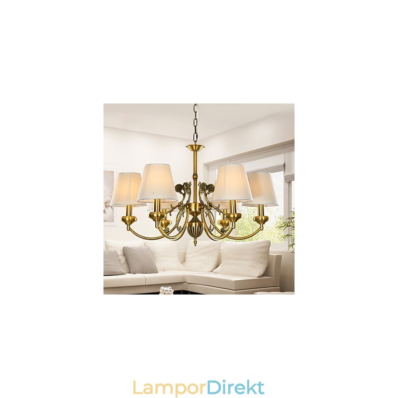 Ren Vit Modern Och Modern Dekorativ Design Taklampa Familj