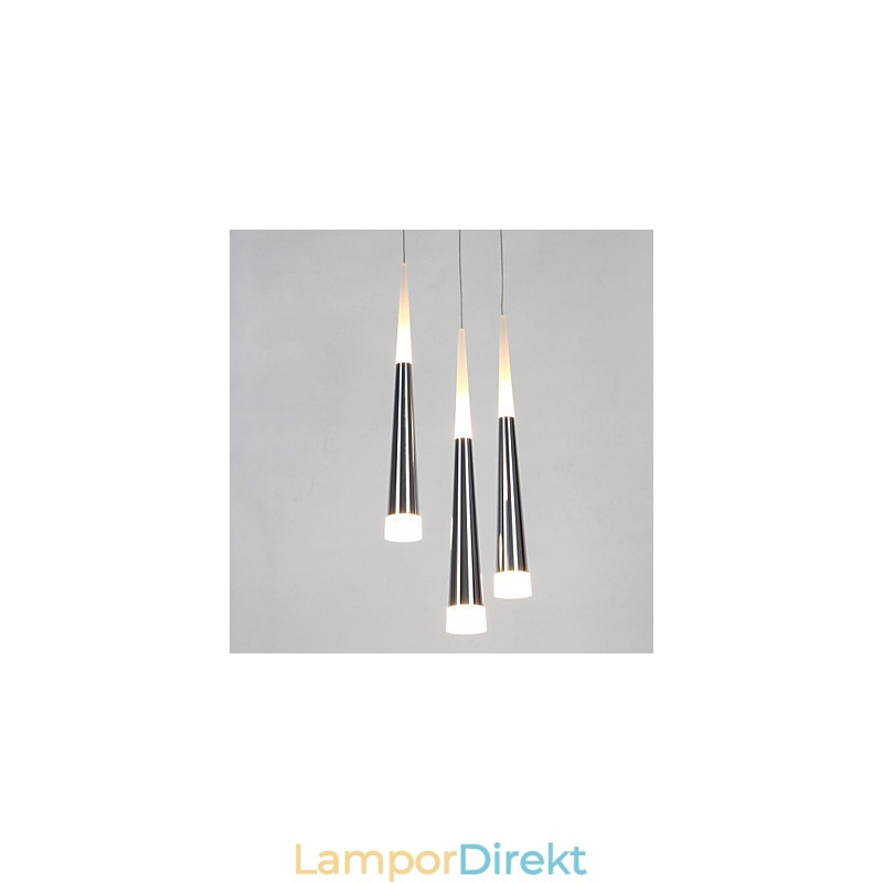 Triple Pendel Light Modern Contemporary Dining Kids Metal Rund Canopy
