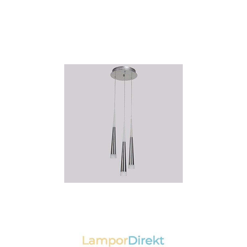 Triple Pendel Light Modern Contemporary Dining Kids Metal Rund Canopy