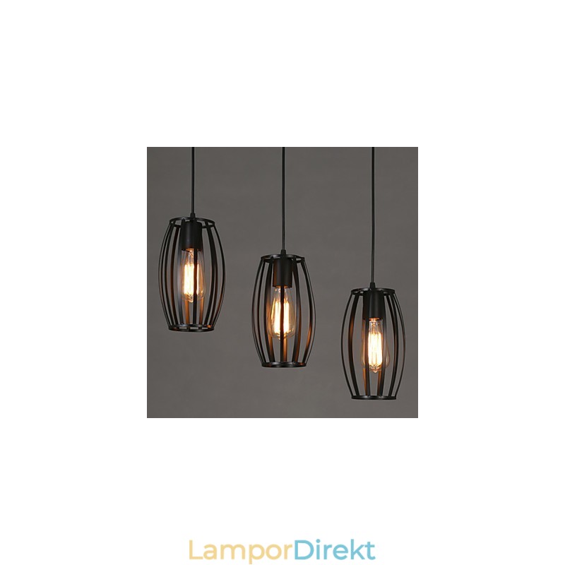 Creative Loft Återställande Antika Sätt Single Head Smidesjärn Ljuskrona Lampa