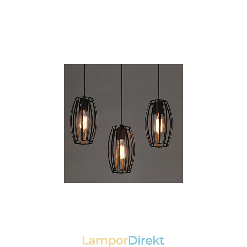 Creative Loft Återställande Antika Sätt Single Head Smidesjärn Ljuskrona Lampa