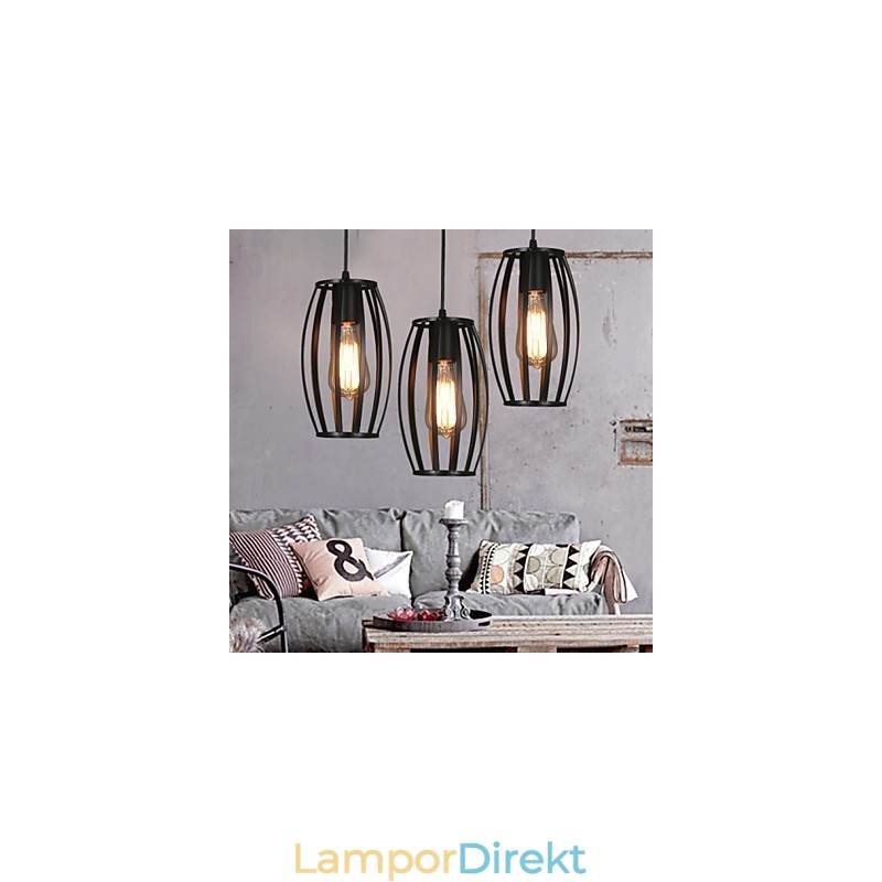 Creative Loft Återställande Antika Sätt Single Head Smidesjärn Ljuskrona Lampa