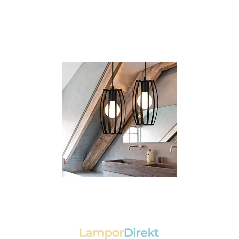 Creative Loft Återställande Antika Sätt Single Head Smidesjärn Ljuskrona Lampa