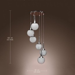 Modern Och Modern Globe Galvaniserad Metall Infälld Montering