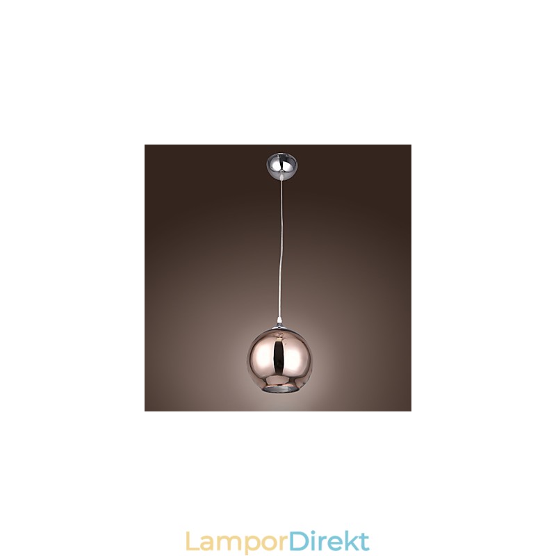 60 Modern Contemporary Globe Galvaniserad Metall Taklampa