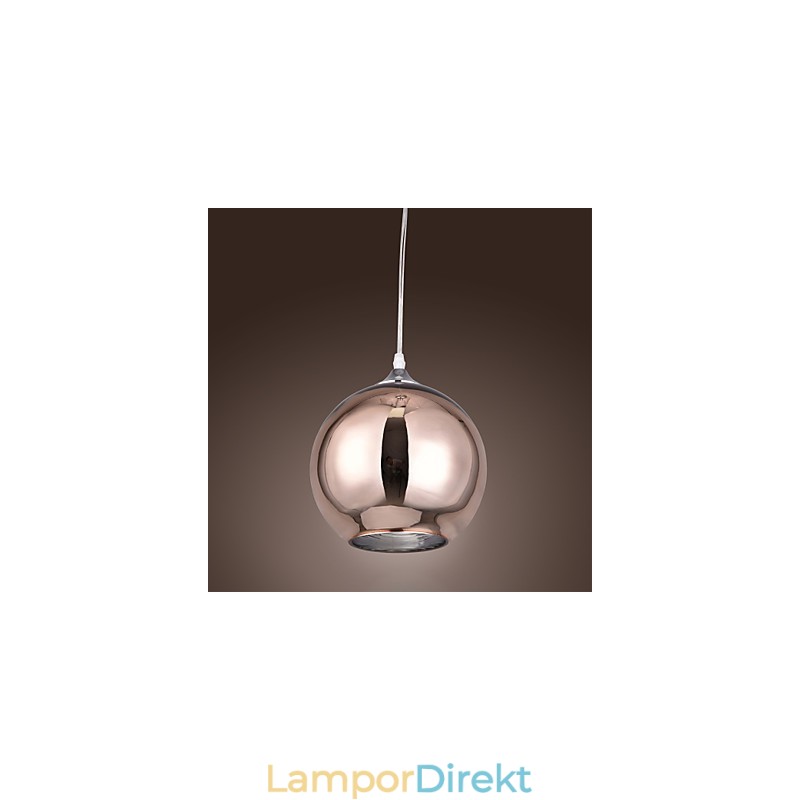 60 Modern Contemporary Globe Galvaniserad Metall Taklampa