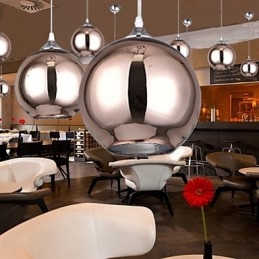 60 Modern Contemporary Globe Galvaniserad Metall Taklampa