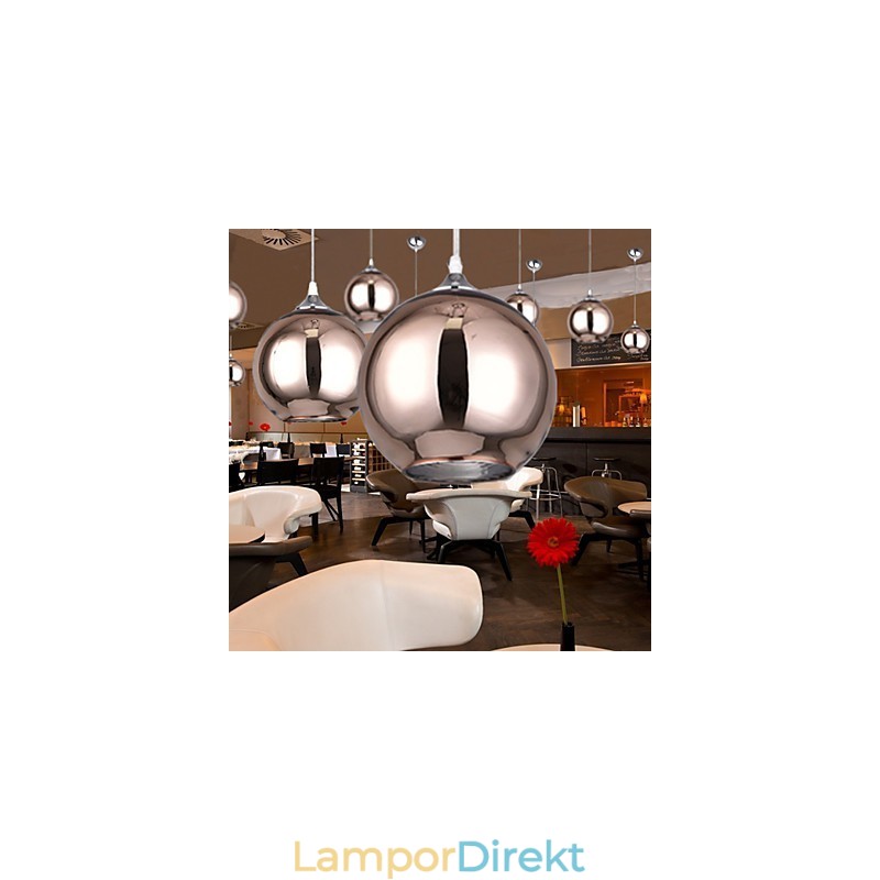 60 Modern Contemporary Globe Galvaniserad Metall Taklampa