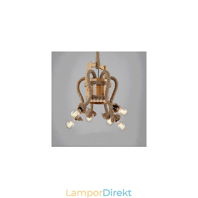 Träfat Ljuskrona Creative Lamp