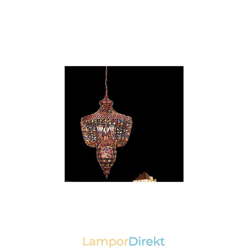Medelhavsfärg Kristalllampa Sydostasien Svart Ljus