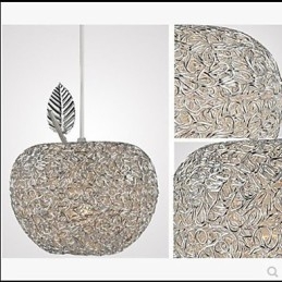 Vävd Aluminium Ljuskrona Med Sju Huvudlampa Apple