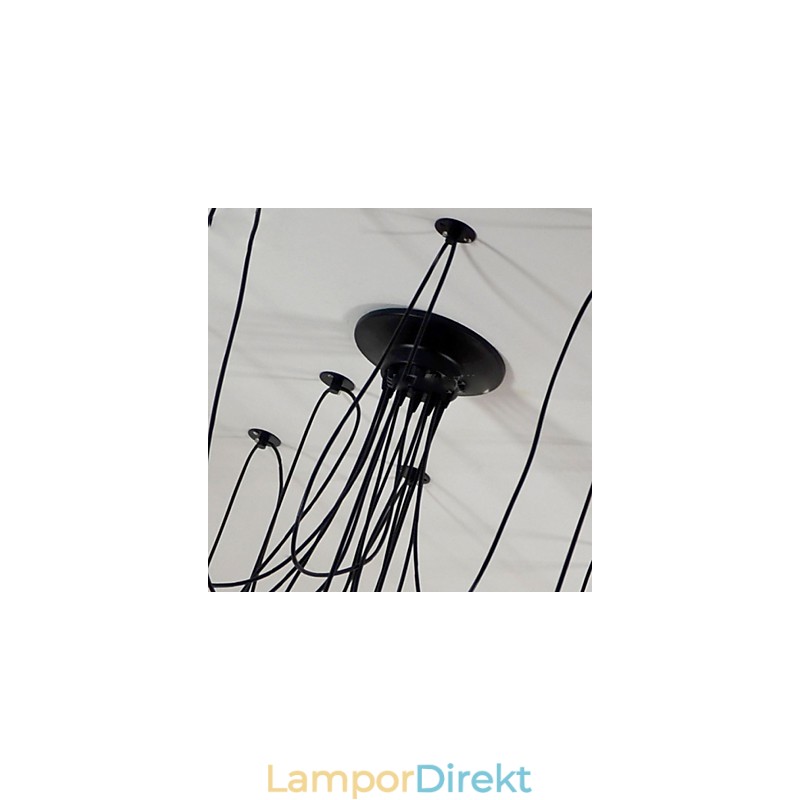Vintage Edison Multipel Justerbar Diy Taklampa Ljus Pendelbelysning Ljuskrona Modern Chic Industriell Matsal