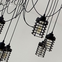 Vintage Edison Multipel Justerbar Diy Taklampa Ljus Pendelbelysning Ljuskrona Modern Chic Industriell Matsal
