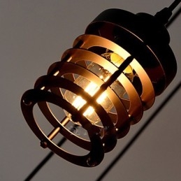 Vintage Edison Multipel Justerbar Diy Taklampa Ljus Pendelbelysning Ljuskrona Modern Chic Industriell Matsal