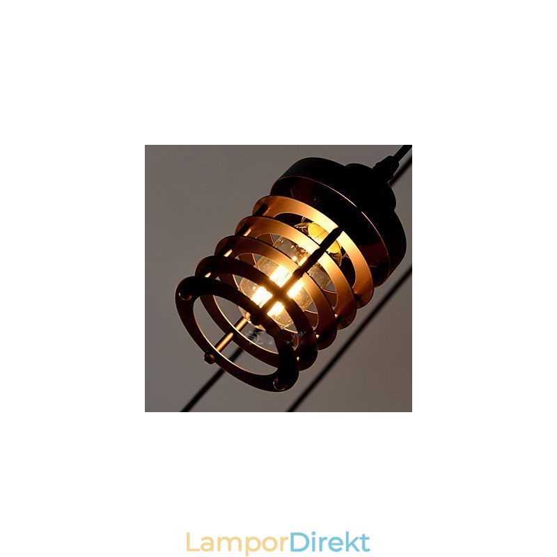 Vintage Edison Multipel Justerbar Diy Taklampa Ljus Pendelbelysning Ljuskrona Modern Chic Industriell Matsal