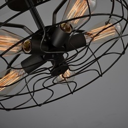 Loft Vintage Creative Lighting Lampor American Country Style Minimalistisk Iron Industrial Fläkt Ljuskrona