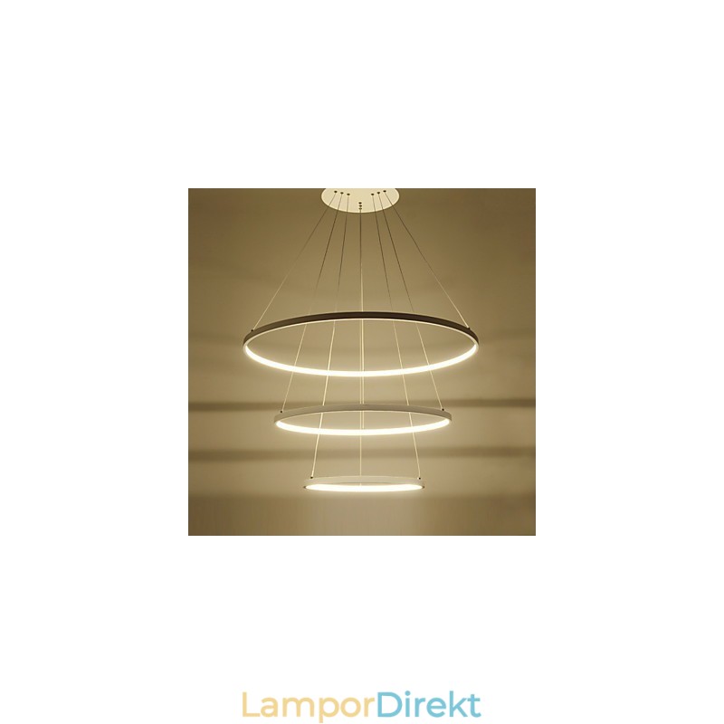 Modern Design Taklampa Tre Ringar
