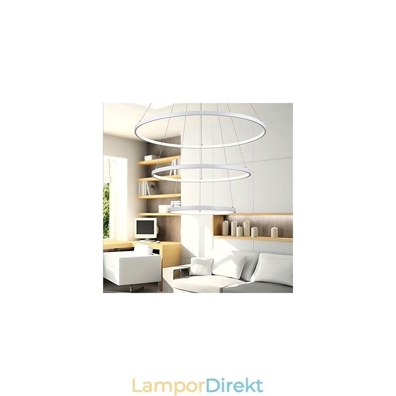 Modern Design Taklampa Tre Ringar