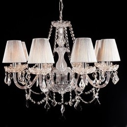 Ljuskrona Crystal Luxury Modern Living 8 Lampor