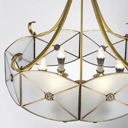 Modern Och Modern Dekorativ Design Av Koppar Takljusfamilj