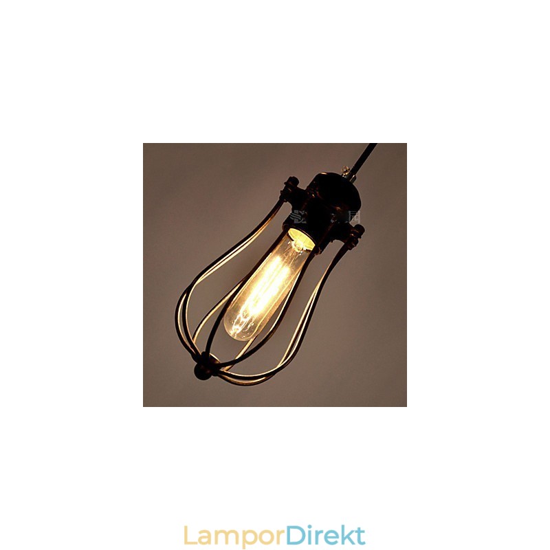 Vintage Edison Multipel Justerbar Diy Taklampa Ljus Pendelbelysning Ljuskrona Modern Chic Industriell Matsal