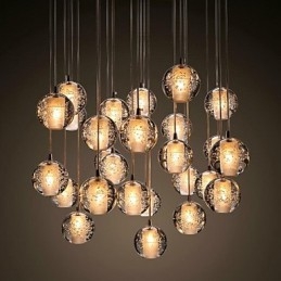 Pendellampa G4 Retroifit 3W Kromplätering Kristall Modern Contemporary Pendellampa