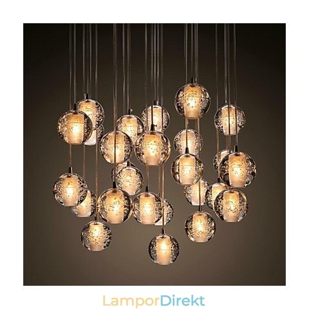 Pendellampa G4 Retroifit 3W Kromplätering Kristall Modern Contemporary Pendellampa Pendellampa G4 Retroifit 3W Kromplätering Kristall Modern Contemporary Pendellampa