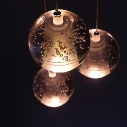 Pendellampa G4 Retroifit 3W Kromplätering Kristall Modern Contemporary Pendellampa