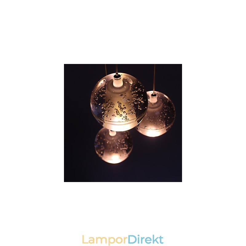Pendellampa G4 Retroifit 3W Kromplätering Kristall Modern Contemporary Pendellampa