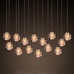 Pendellampa G4 Retroifit 3W Kromplätering Kristall Modern Contemporary Pendellampa