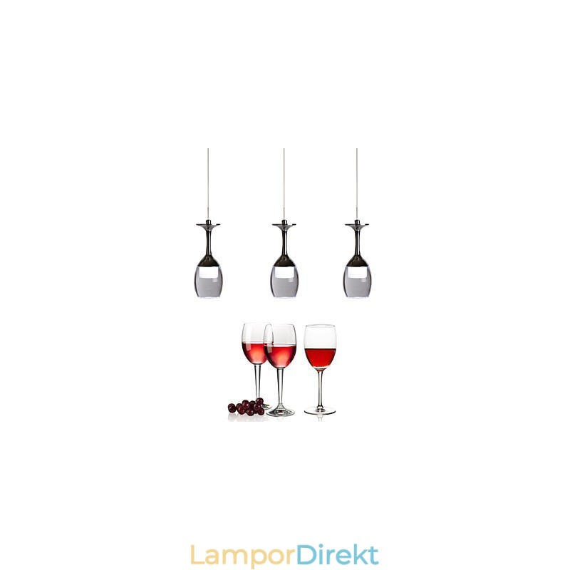 Pendellampor 3 Lampor Lång Bakplatta Modern Contemporary