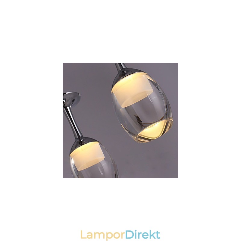Pendellampor 3 Lampor Lång Bakplatta Modern Contemporary