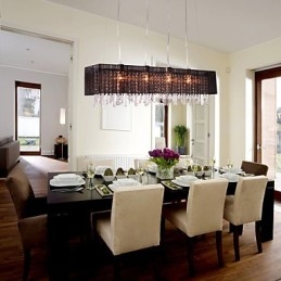 Modern Contemporary Island Crystal Other Metal Pendellampa