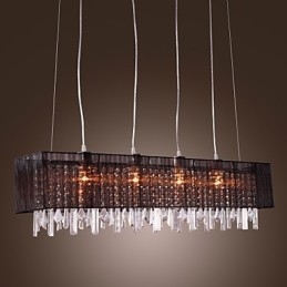 Modern Contemporary Island Crystal Other Metal Pendellampa