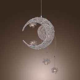 Modern Och Modern Globe Mini Stil Galvaniserad Metall Taklampa
